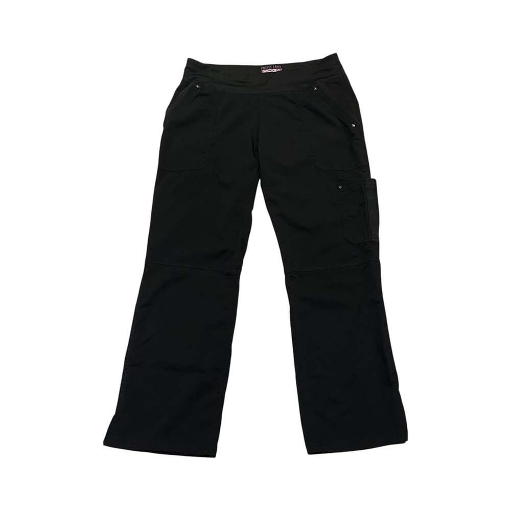 Healing Hands Purple Label Yoga Scrub Pants Black Petite Medium